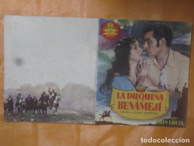 Cine: FOLLETO DE MANO LA DUQUESA BENAMEJI - Foto 1