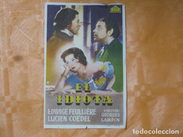 Cine: FOLLETO DE MANO EL IDIOTA - Foto 1