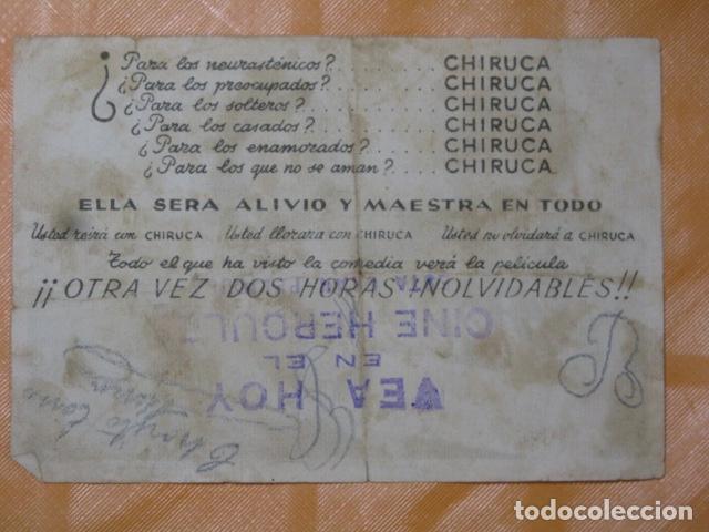 Cine: FOLLETO DE MANO CHIRUCA - Foto 2