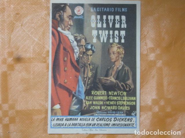 Cine: FOLLETO DE MANO OLIVER TWIST - Foto 1