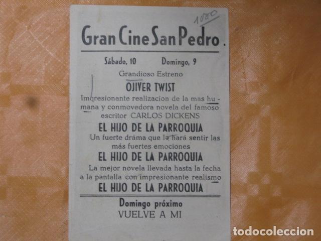 Cine: FOLLETO DE MANO OLIVER TWIST - Foto 2