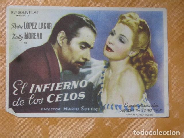 Cine: FOLLETO DE MANO EL INFIERNO DE LOS CELOS - Foto 1