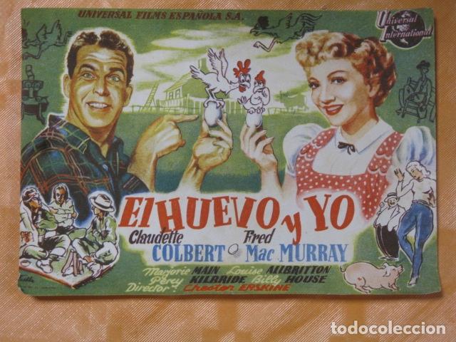 Cine: FOLLETO DE MANO EL HUEVO Y YO - Foto 1