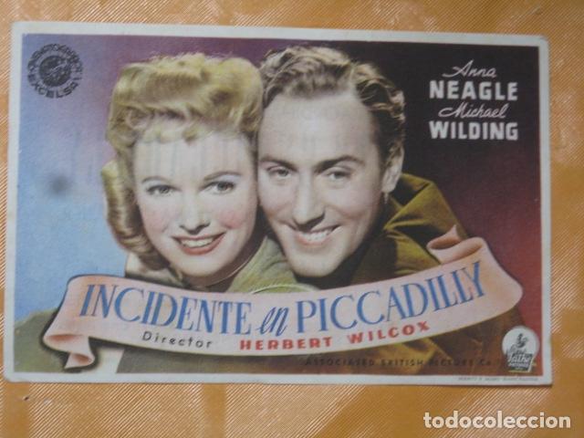 Cine: FOLLETO DE MANO INCIDENTE EN PICADILLY - Foto 1