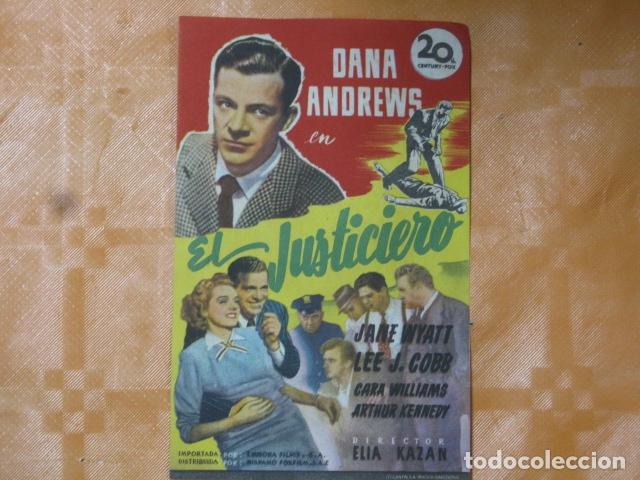 Cine: FOLLETO DE MANO SARGENTO EL JUSTICIERO - Foto 1
