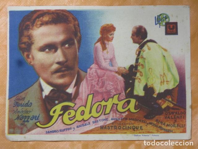 Cine: FOLLETO DE MANO FEDORA - Foto 1
