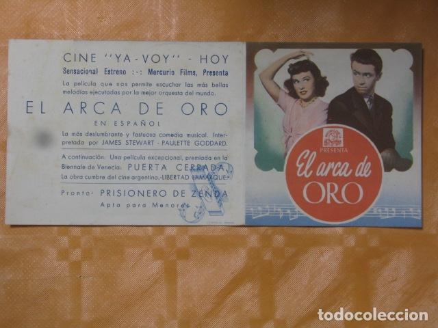 Cine: FOLLETO DE MANO EL ARCA DE ORO - Foto 1