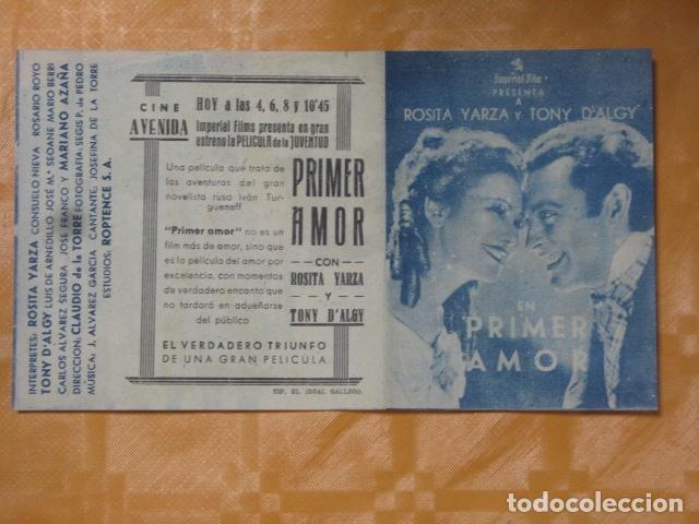 Cine: FOLLETO DE MANO EL PRIMER AMOR - Foto 1