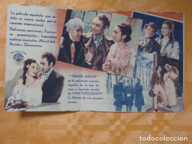 Cine: FOLLETO DE MANO EL PRIMER AMOR - Foto 2