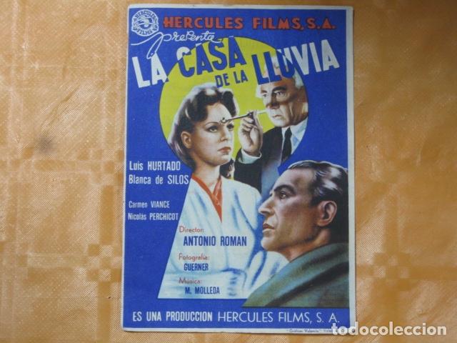 Cine: FOLLETO DE MANO LA CASA DE LA LLUVIA - Foto 1