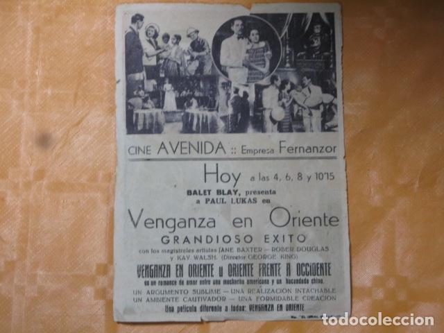 Cine: FOLLETO DE MANO VENGANZA EN ORIENTE - Foto 2