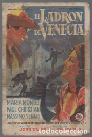 Cine: PROGRAMA DE CINE. EL LADR&Oacute;N DE VENECIA PC-6851 - Foto 1