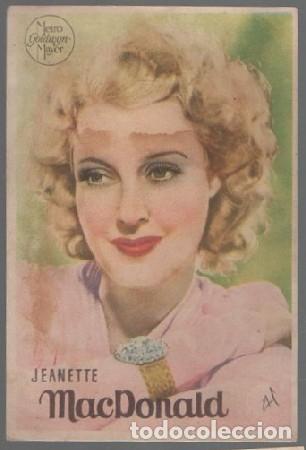 Cine: PROGRAMA DE CINE. JEANETTE MACDONALD PC-6854 ,2 - Foto 1