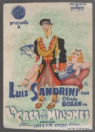 Cine: PROGRAMA DE CINE. LA CASA DE LOS MILLONES PC-6869 ,2 - Foto 1