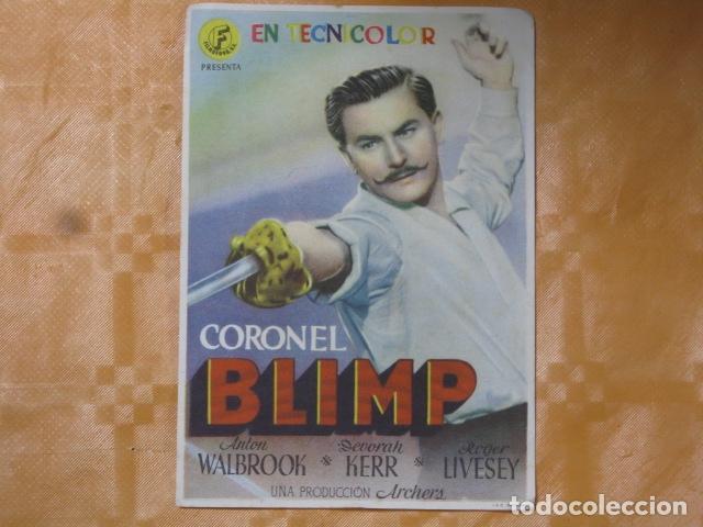 Cine: FOLLETO DE MANO CORONEL BLIMP - Foto 1