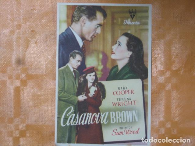 Cine: FOLLETO DE MANO CASANOVA BROWN - Foto 1