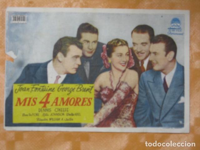 Cine: FOLLETO DE MANO MIS 4 AMORES - Foto 1