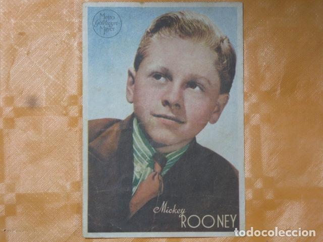 Cine: FOLLETO DE MANO MICKEY ROONEY - Foto 1