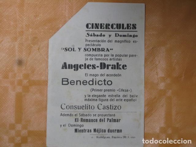 Cine: FOLLETO DE MANO BENEDICTO - Foto 2