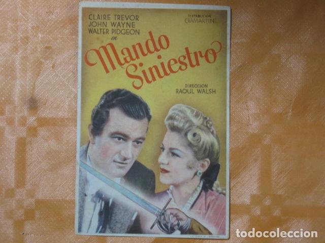 Cine: FOLLETO DE MANO MANDO SINIESTRO - Foto 1
