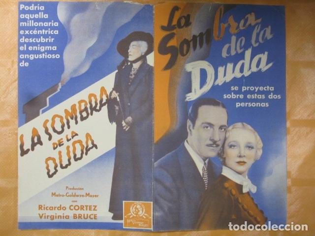 Cine: FOLLETO DE MANO LA SOMBRA DE LA DUDA - Foto 1