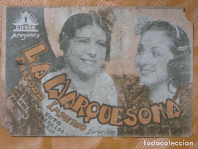 Cine: FOLLETO DE MANO LA MARQUESONA - Foto 1