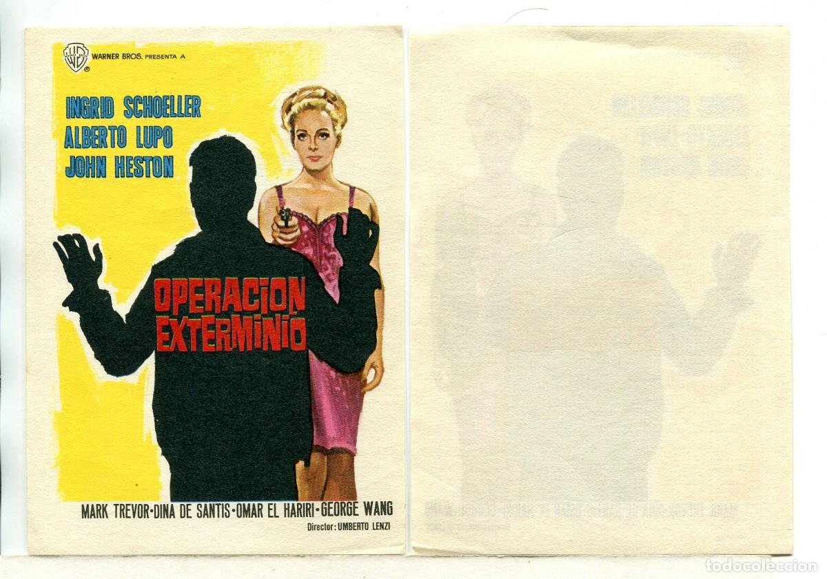  Flyers Publicitaires de films Anciens: OPERACI&Oacute;N EXTERMINIO, con Ingrid Schoeller.