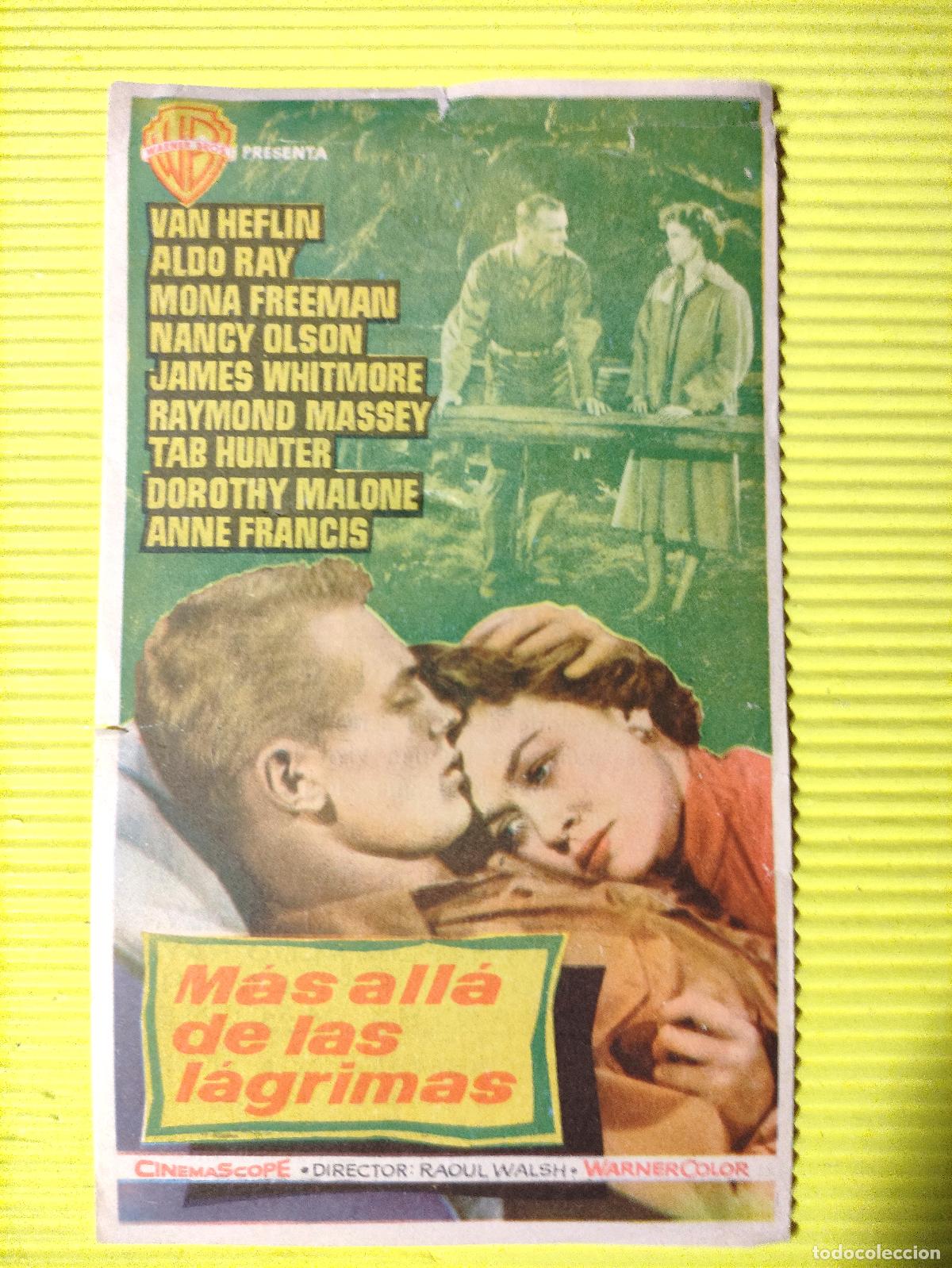Kino: FOLLETO DE MANO * MAS ALL&Aacute; DE LAS LAGRIMAS ** 1955 * Van Heflin, Aldo Ray