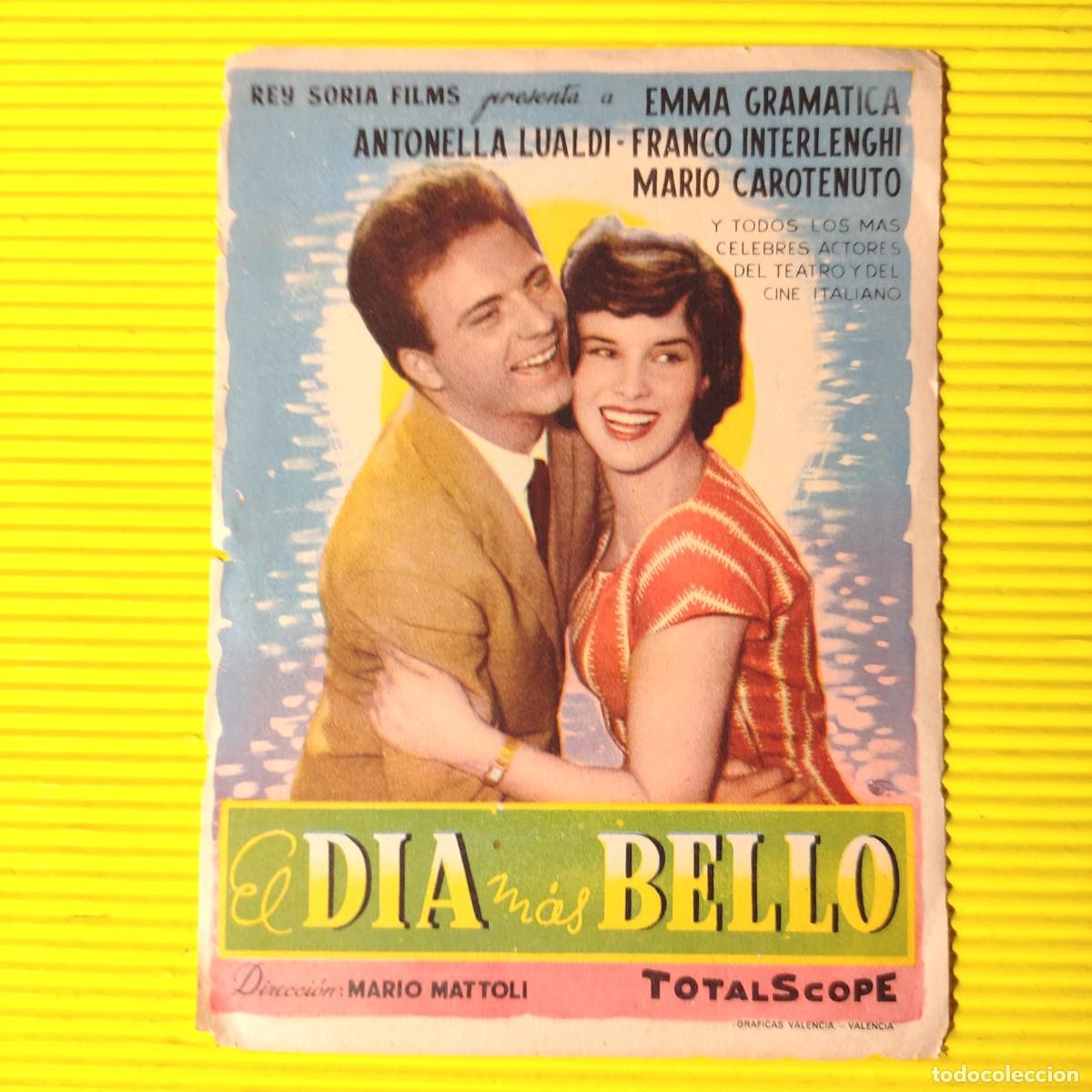 Kino: FOLLETO DE MANO * EL D&Iacute;A MAS BELLO 1964 ** ANTONELLA LUARDI