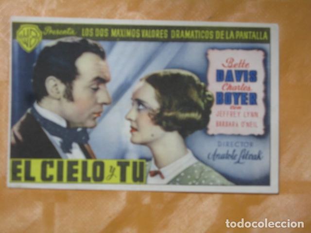 Cine: FOLLETO DE MANO EL CIELO Y TU - Foto 1