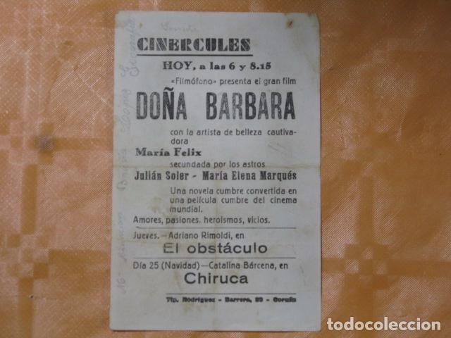 Cine: FOLLETO DE MANO DO&Ntilde;A BARBARA - Foto 2