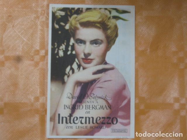 Cine: FOLLETO DE MANO INTERMEZZO - Foto 1