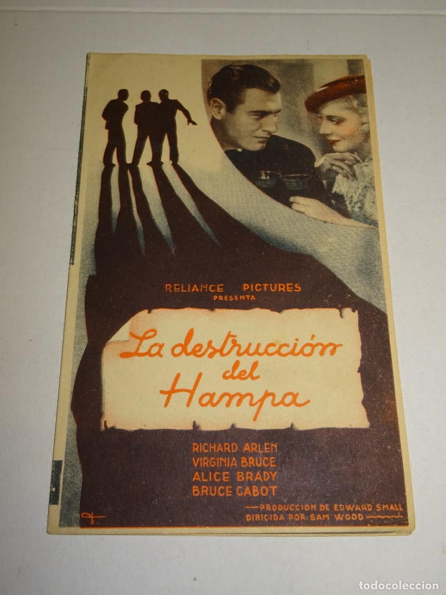 Cine: PROGRAMA DE CINE - LA DESTRUCCI&Oacute;N DEL HAMPA - BUEN ESTADO - Foto 1