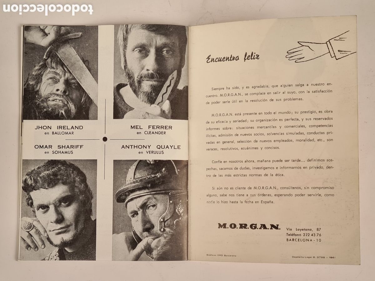 Cine: Gu&iacute;a Programa Cine Novedades La Ca&iacute;da del Imperio Romano - Sof&iacute;a Loren Stephen Boyd - Foto 17