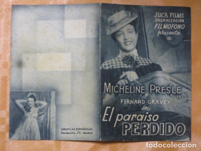 Cine: FOLLETO DE MANO EL PARAISO PERDIDO - Foto 1