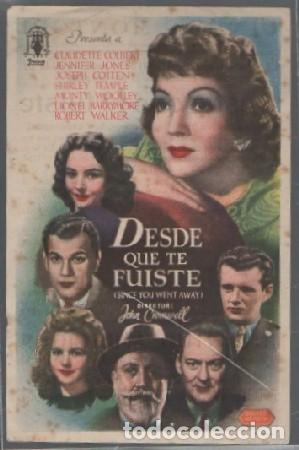 Cine: PROGRAMA DE CINE. DESDE QUE TE FUISTE PC-6885 - Foto 1