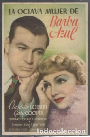 Flyers Publicitaires de Films Anciens: PROGRAMA DE CINE. LA OCTAVA MUJER DE BARBA AZUL PC-6886
