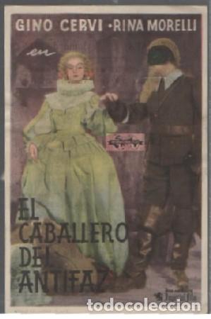 Cine: PROGRAMA DE CINE. EL CABALLERO DEL ANTIFAZ PC-6887 - Foto 1