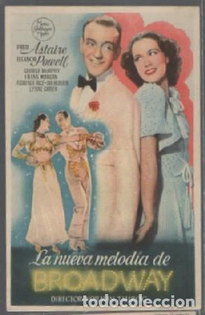 Flyers Publicitaires de Films Anciens: PROGRAMA DE CINE. LA NUEVA MELOD&Iacute;A DE BROADWAY PC-6895