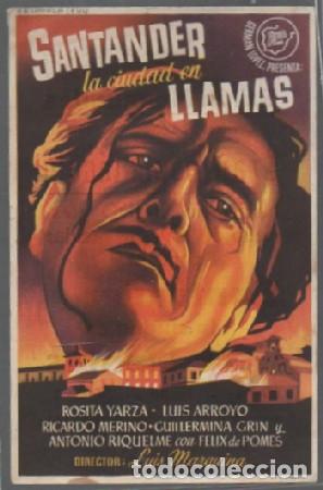 Cine: PROGRAMA DE CINE. SANTANDER LA CIUDAD EN LLAMAS PC-6896 - Foto 1