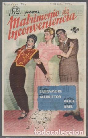 Cine: PROGRAMA DE CINE. MATRIMONIO DE INCONVENIENCIA PC-6900 - Foto 1