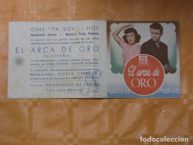 Cine: FOLLETO DE MANO EL ARCA DE ORO - Foto 1