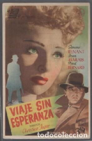 Cine: PROGRAMA DE CINE. VIAJE SIN ESPERANZA PC-6921 - Foto 1