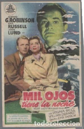 Cine: PROGRAMA DE CINE. MIL OJOS TIENE LA NOCHE PC-6949 - Foto 1