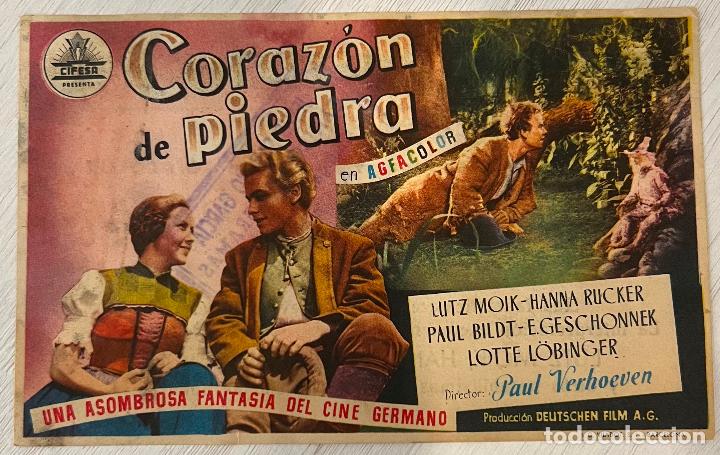 Cine: PROGRAMA DE CINE. CORAZ&Oacute;N DE PIEDRA. CON PUBLICIDAD - Foto 1