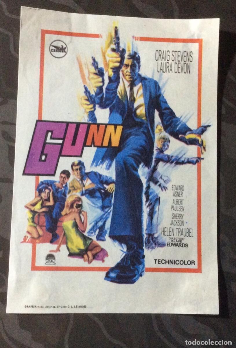  Foglietti di film di film antichi di cinema: FOLLETO DE MANO GUNN. SIN PUBLICIDAD