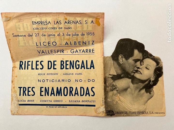 Cine: PROGRAMA DE CINE. RIFLES DE BENGALA. CON PUBLICIDAD - Foto 2