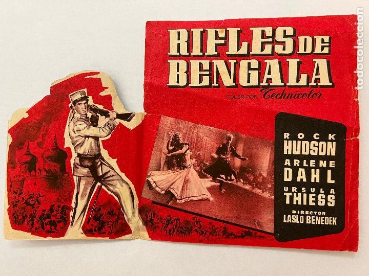 Cine: PROGRAMA DE CINE. RIFLES DE BENGALA. CON PUBLICIDAD - Foto 1