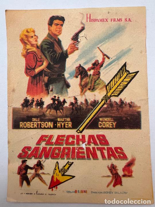 Cine: PROGRAMA DE CINE. FLECHAS SANGRIENTAS. SIN PUBLICIDAD. - Foto 1