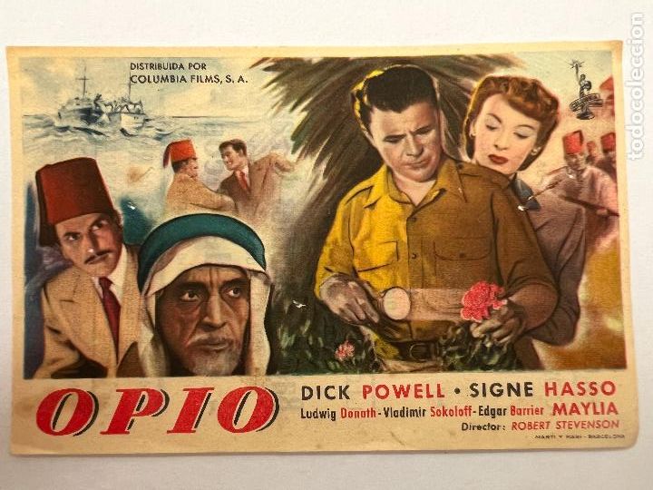 Cine: PROGRAMA DE CINE. OPIO. CON PUBLICIDAD. - Foto 1